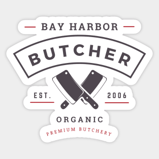 Bay Harbor Butcher Parody Logo Sticker